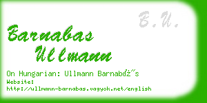 barnabas ullmann business card